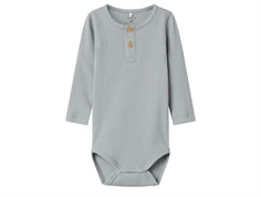 Name It body quarry blå rib med knapper til baby